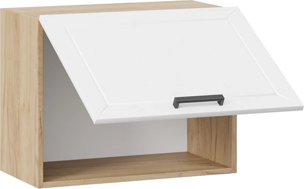 Изображение товара Шкаф навесной для кухни ТриЯ Лорас 1ВВ6Г с одной откидной дверью (дуб крафт золотой/холст белый)