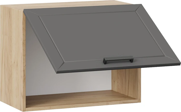 Изображение товара Шкаф навесной для кухни ТриЯ Лорас 1ВВ6Г с одной откидной дверью (дуб крафт золотой/холст вулкан)