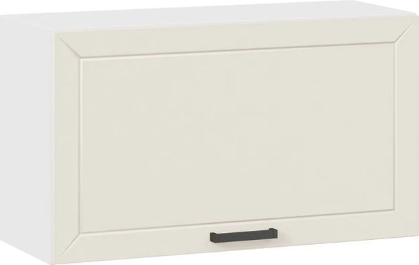 Изображение товара Шкаф навесной для кухни ТриЯ Лорас 1ВВ8Г с одной откидной дверью (белый/холст брюле)
