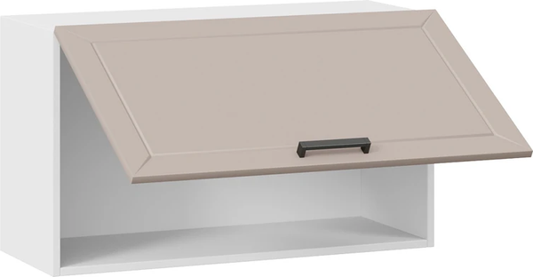 Изображение товара Шкаф навесной для кухни ТриЯ Лорас 1ВВ8Г с одной откидной дверью (белый/холст латте)