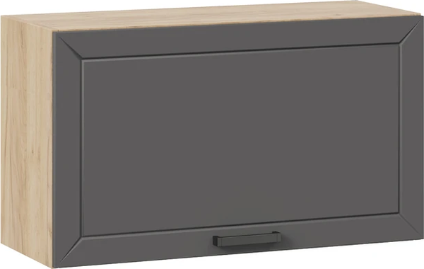 Изображение товара Шкаф навесной для кухни ТриЯ Лорас 1ВВ8Г с одной откидной дверью (дуб крафт золотой/холст вулкан)