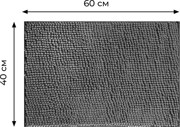 Изображение товара Коврик для ванной Fresh Code Шенилл / 71413 (серый)