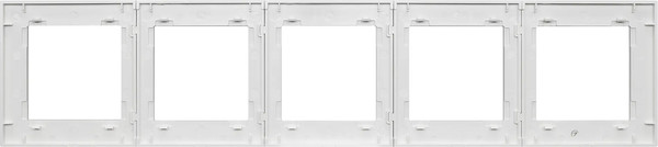 Изображение товара Рамка для выключателей и розеток Arlight FRM-GLARE-GS-5-WH / 043805