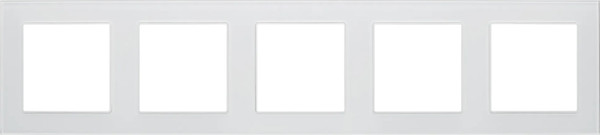 Изображение товара Рамка для выключателей и розеток Arlight FRM-GLARE-GS-5-WH / 043805