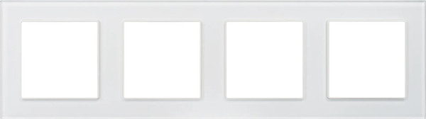 Изображение товара Рамка для выключателей и розеток Arlight FRM-GLARE-GS-4-WH / 043802