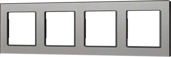Изображение товара Рамка для выключателей и розеток Arlight FRM-GLARE-GS-4-GR / 043804