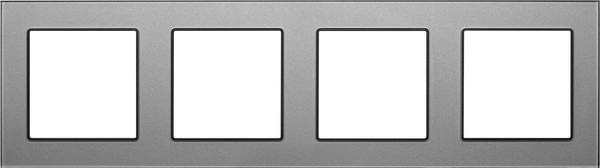 Изображение товара Рамка для выключателей и розеток Arlight FRM-GLARE-GS-4-GR / 043804