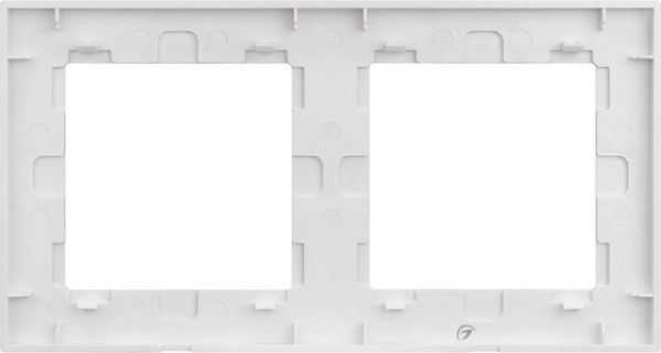 Изображение товара Рамка для выключателей и розеток Arlight FRM-GLARE-GS-2-WH / 043796