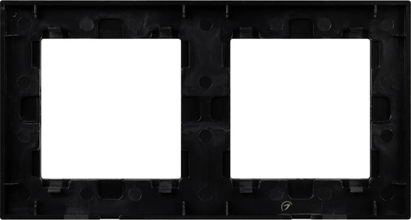 Изображение товара Рамка для выключателей и розеток Arlight FRM-GLARE-GS-2-GR / 043798