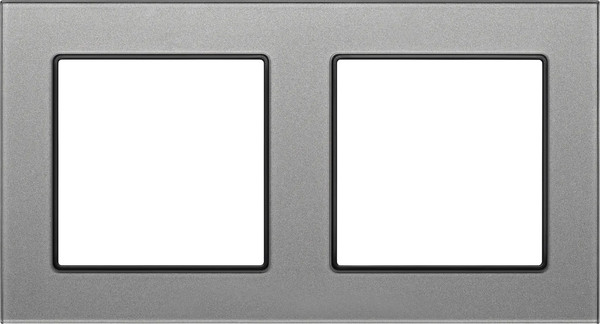 Изображение товара Рамка для выключателей и розеток Arlight FRM-GLARE-GS-2-GR / 043798