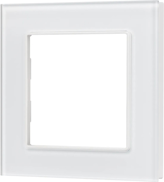 Изображение товара Рамка для выключателей и розеток Arlight FRM-GLARE-GS-1-WH / 043786