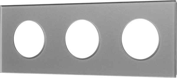 Изображение товара Рамка для выключателей и розеток Arlight FRM-GLARE-GC-3-GR / 043840