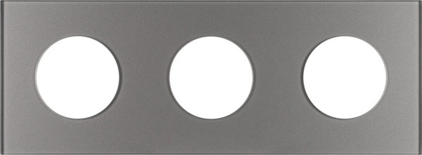 Изображение товара Рамка для выключателей и розеток Arlight FRM-GLARE-GC-3-GR / 043840