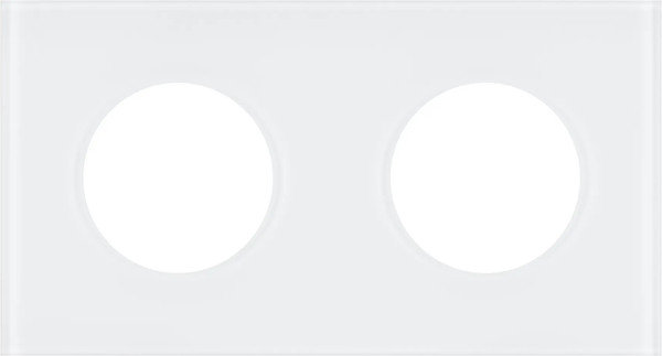 Изображение товара Рамка для выключателей и розеток Arlight FRM-GLARE-GC-2-WH / 043835