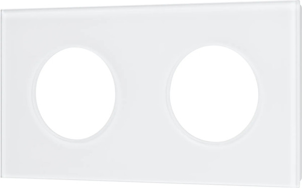 Изображение товара Рамка для выключателей и розеток Arlight FRM-GLARE-GC-2-WH / 043835