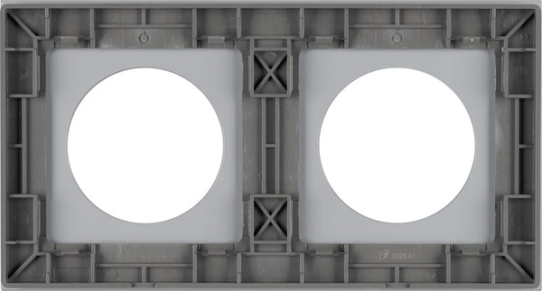 Изображение товара Рамка для выключателей и розеток Arlight FRM-GLARE-GC-2-GR / 043837