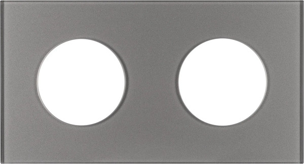 Изображение товара Рамка для выключателей и розеток Arlight FRM-GLARE-GC-2-GR / 043837