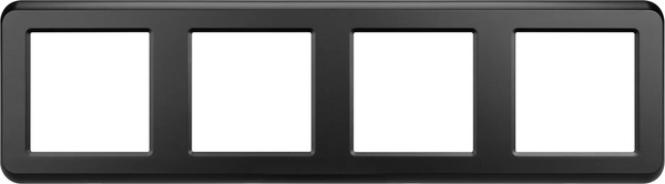 Изображение товара Рамка для выключателей и розеток Arlight FRM-VERSA-PL-4-BK / 045188