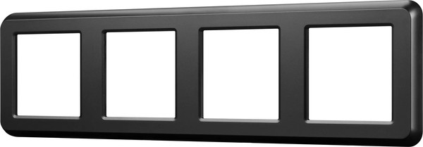 Изображение товара Рамка для выключателей и розеток Arlight FRM-VERSA-PL-4-BK / 045188