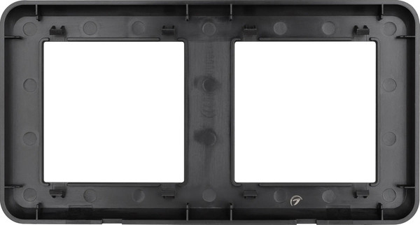 Изображение товара Рамка для выключателей и розеток Arlight FRM-VERSA-PL-2-BK / 043778
