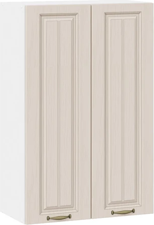 Изображение товара Шкаф навесной для кухни ТриЯ Лина 1ВВ6 с двумя дверями (белый/крем)