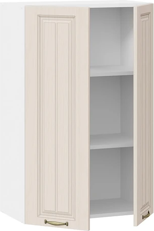 Изображение товара Шкаф навесной для кухни ТриЯ Лина 1ВВ6 с двумя дверями (белый/крем)