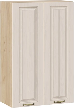 Изображение товара Шкаф навесной для кухни ТриЯ Лина 1ВВ6 с двумя дверями (дуб крафт золотой/крем)