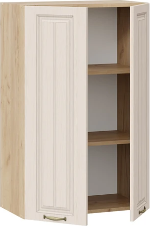 Изображение товара Шкаф навесной для кухни ТриЯ Лина 1ВВ6 с двумя дверями (дуб крафт золотой/крем)