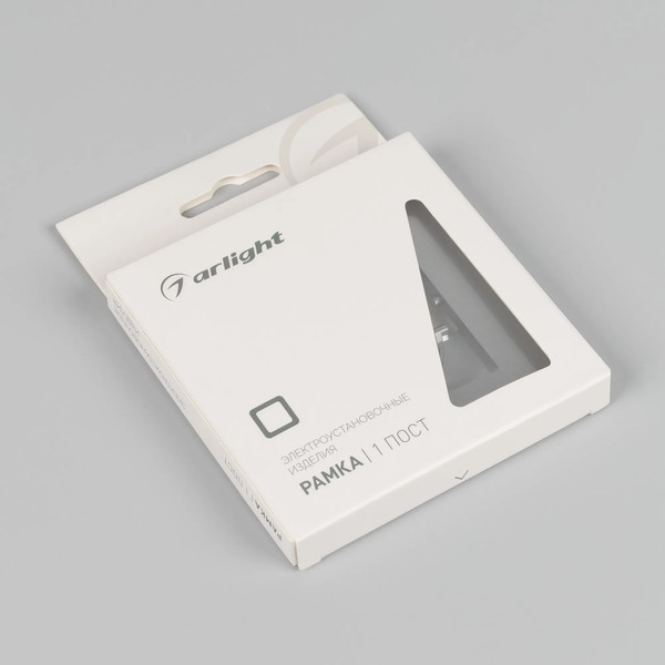 Изображение товара Рамка для выключателей и розеток Arlight FRM-PERIO-PL-1-GR / 049690