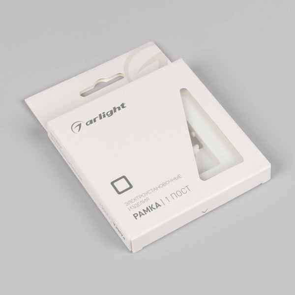Изображение товара Рамка для выключателей и розеток Arlight FRM-PERIO-PL-1-WH / 049688