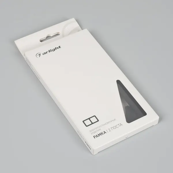 Изображение товара Рамка для выключателей и розеток Arlight FRM-PERIO-PL-2-BK / 049751