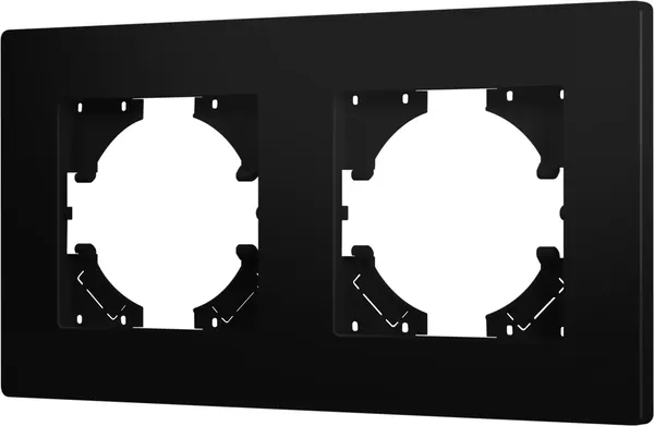 Изображение товара Рамка для выключателей и розеток Arlight FRM-PERIO-PL-2-BK / 049751