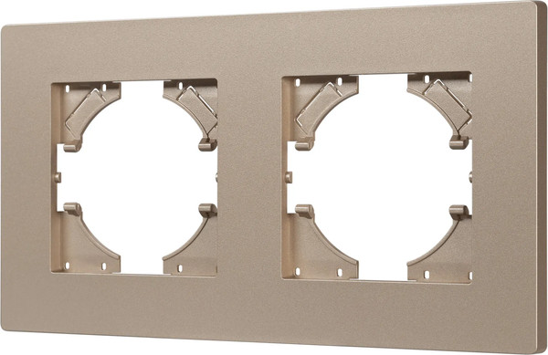 Изображение товара Рамка для выключателей и розеток Arlight FRM-PERIO-PL-2-GD / 049753