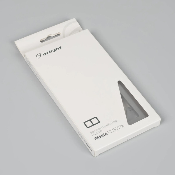 Изображение товара Рамка для выключателей и розеток Arlight FRM-PERIO-PL-2-GR / 049752