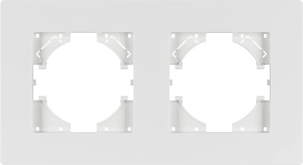 Изображение товара Рамка для выключателей и розеток Arlight FRM-PERIO-PL-2-WH / 049750