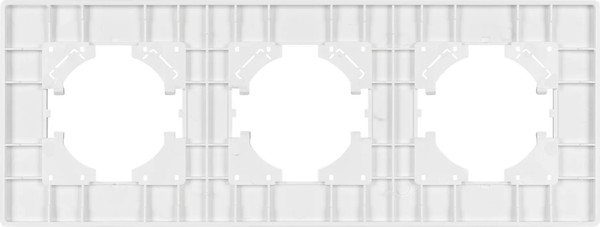 Изображение товара Рамка для выключателей и розеток Arlight FRM-PERIO-PL-3-BK / 049755
