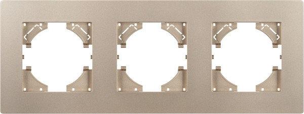 Изображение товара Рамка для выключателей и розеток Arlight FRM-PERIO-PL-3-GD / 049757