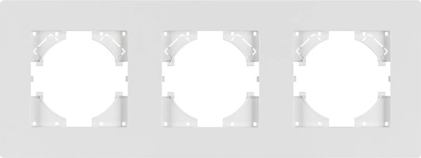 Изображение товара Рамка для выключателей и розеток Arlight FRM-PERIO-PL-3-WH / 049754