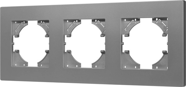 Изображение товара Рамка для выключателей и розеток Arlight FRM-PERIO-PL-3-GR / 049756