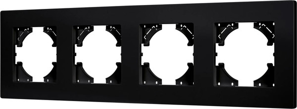 Изображение товара Рамка для выключателей и розеток Arlight FRM-PERIO-PL-4-BK / 049759