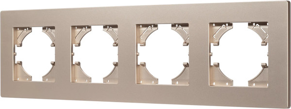 Изображение товара Рамка для выключателей и розеток Arlight FRM-PERIO-PL-4-GD / 049761