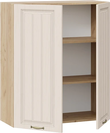 Изображение товара Шкаф навесной для кухни ТриЯ Лина 1ВВ8 с двумя дверями (дуб крафт золотой/крем)