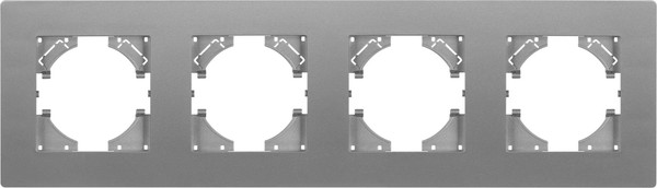 Изображение товара Рамка для выключателей и розеток Arlight FRM-PERIO-PL-4-GR / 049760