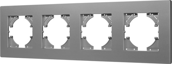 Изображение товара Рамка для выключателей и розеток Arlight FRM-PERIO-PL-4-GR / 049760