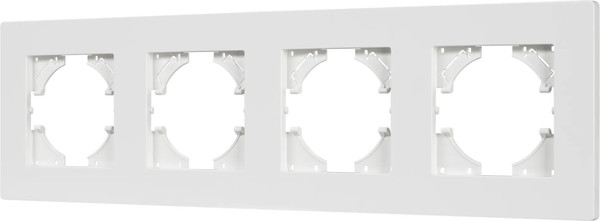 Изображение товара Рамка для выключателей и розеток Arlight FRM-PERIO-PL-4-WH / 049758