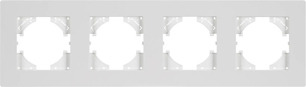 Изображение товара Рамка для выключателей и розеток Arlight FRM-PERIO-PL-4-WH / 049758