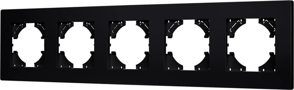Изображение товара Рамка для выключателей и розеток Arlight FRM-PERIO-PL-5-BK / 049763