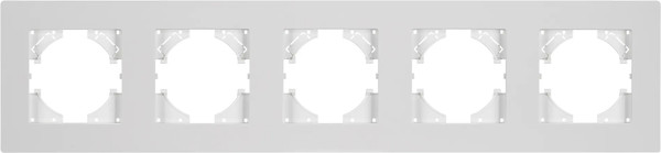 Изображение товара Рамка для выключателей и розеток Arlight FRM-PERIO-PL-5-WH / 049762