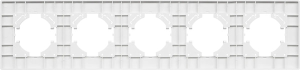 Изображение товара Рамка для выключателей и розеток Arlight FRM-PERIO-PL-5-WH / 049762