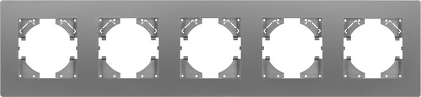 Изображение товара Рамка для выключателей и розеток Arlight FRM-PERIO-PL-5-GR / 049764